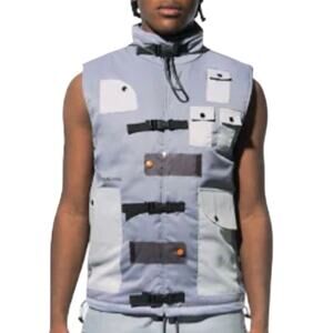 The Hideout Clothing x YK Osiris YK Tech Utility Puffer Vest, Size XXL MSRP $100
